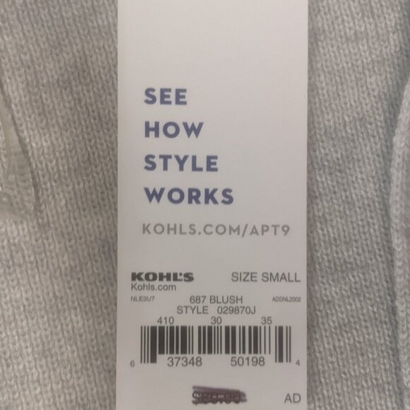 NWT Apt. 9 Size small Open Cardigan Tan/Gray/White - Picture 8 of 12